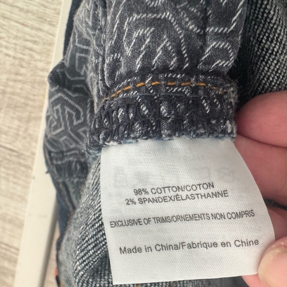 Tory Burch Super Skinny Dark Wash Jeans Midrise Luxe Stretch Size 28 - Picture 9 of 12